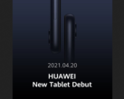 L'ultimo teaser del tablet di Huawei. (Fonte: Twitter)