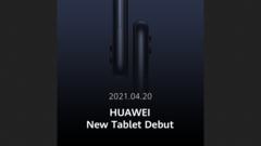L&#039;ultimo teaser del tablet di Huawei. (Fonte: Twitter)