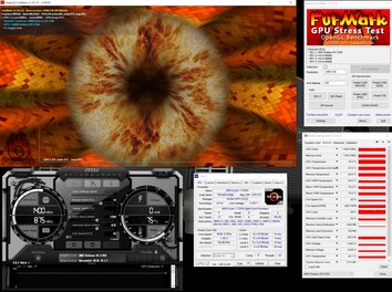 FurMark stress test (PT 100%)