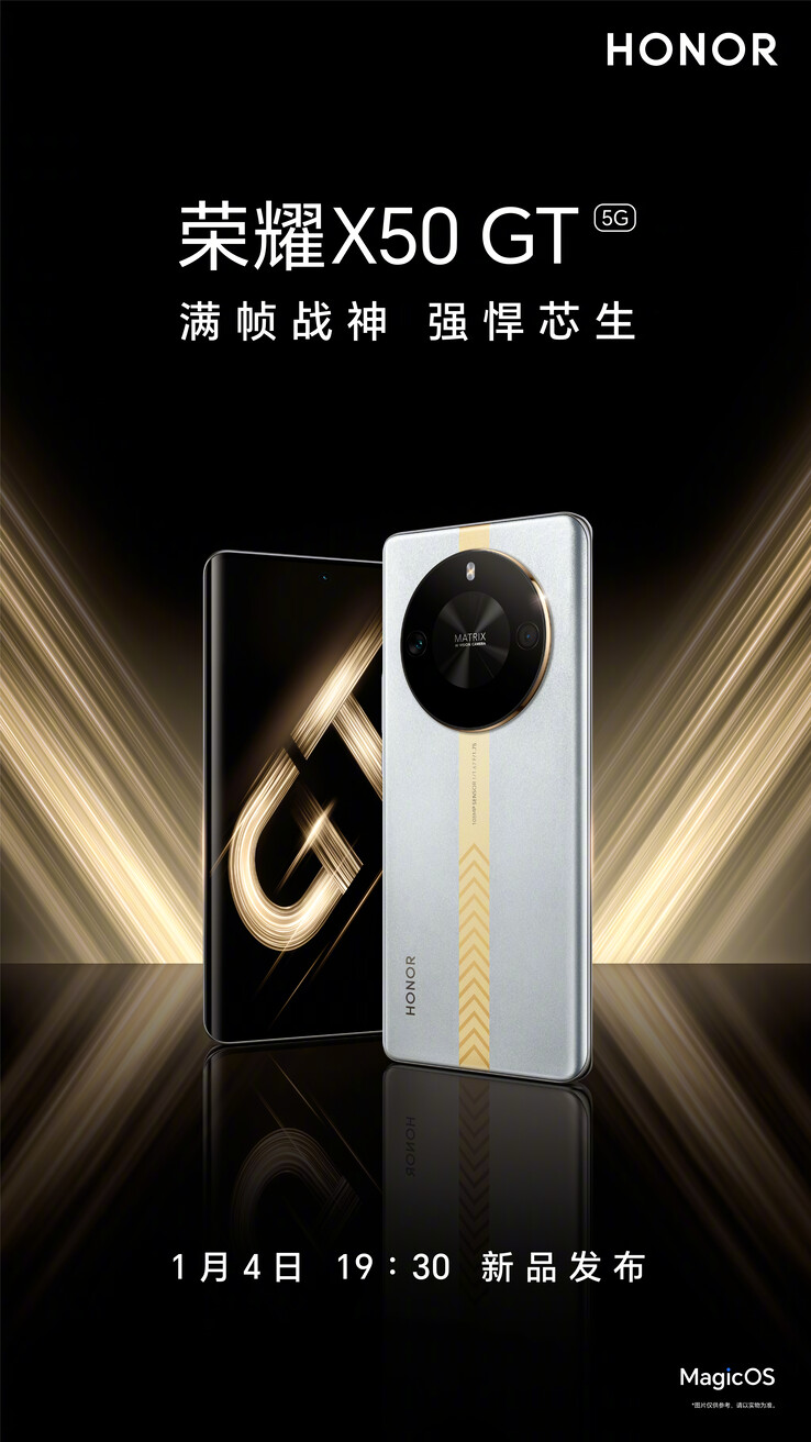 Il Honor X50 GT è in arrivo. (Fonte: Honor via Weibo)