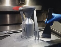 Motore Agnilet stampato in 3D in un unico pezzo che emerge dal metallo in polvere (Fonte: Agnikul)