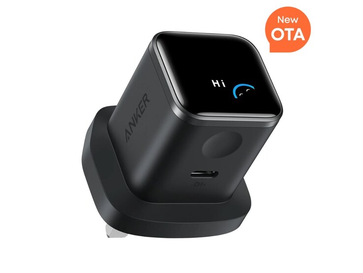 Il caricatore Anker Nano (45W, display intelligente) per il Regno Unito