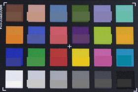 ColorChecker: il colore di riferimento viene visualizzato nella metà inferiore di ogni patch