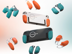 Un mockup delle impugnature modulari di Genki per Nintendo Switch 2 (fonte: Kickstarter)