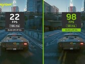 NVIDIA DLSS 3 acceso e spento in Cyberpunk 2077 (Fonte: Wccftech)