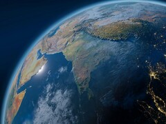 Un'illustrazione che mostra la Terra.