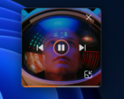 Microsoft mostra la modalità mini player del nuovo Media Player, che mostra una vivace arte dell'album. (Immagine: Microsoft)