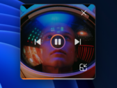 Microsoft mostra la modalità mini player del nuovo Media Player, che mostra una vivace arte dell'album. (Immagine: Microsoft)