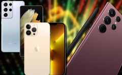 Il Samsung Galaxy S22 Ultra non è riuscito a superare il Apple iPhone 13 Pro Max o S21 Ultra. (Fonte immagine: Samsung/Apple/Unsplash - modificato)