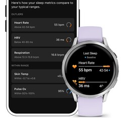 Lo Stato di salute utilizza un intervallo di misurazione ottenuto in precedenza per una classificazione rapida. (Immagine simbolica, fonte immagine: Garmin)