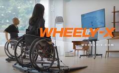Kangsters Wheely-X, tapis roulant per l'esercizio fisico e gli esports su sedia a rotelle. (Fonte: Kangster)