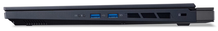 Lato destro: 2x USB 3.2 Gen 2 (USB-A), slot per un lucchetto Kensington