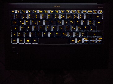 Acer Swift 5 SF514 - illuminazione della tastiera