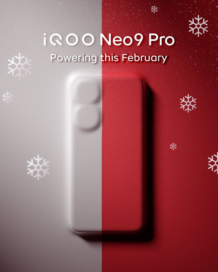Il nuovo poster a tema invernale di Neo9 Pro. (Fonte: iQOO IN via Twitter/X)
