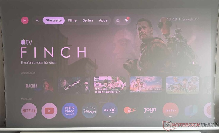 Interfaccia di Google TV (alla luce del giorno)