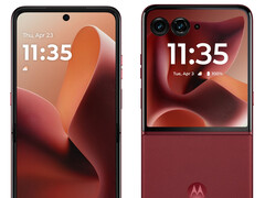 Rio Red sarà uno dei quattro colori di lancio di Razr 60 Ultra. (Fonte immagine: via Evan Blass)