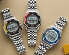 Da sinistra: Seiko SMGG17 (giallo/nero), SMGG19 (rosso/nero) e SMGG21 (blu/argento).