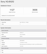 Sony Xperia 5 III. (Fonte: Geekbench)