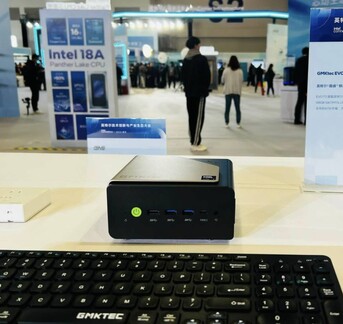 Il mini PC GMKtec Evo-T2 era presente anche ad una precedente conferenza di Intel, anche se non sono stati condivisi quasi tutti i dettagli. (Fonte: GMKtec)
