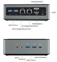 Il Minisforum EliteMini HM80 offre ampie opzioni di connettività