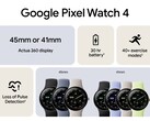 Immagine promozionale ufficiale del Pixel Watch 4. (Fonte: Evan Blass su X)