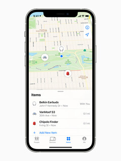 Apple&#039;s Find My network può ora essere utilizzato per rintracciare prodotti nonApple come biciclette elettriche, cuffie e tag di localizzazione. (Immagine via Apple)