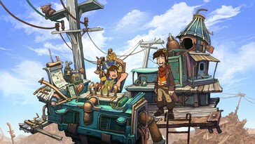 Nella foto: uno screenshot del gameplay di Deponia.