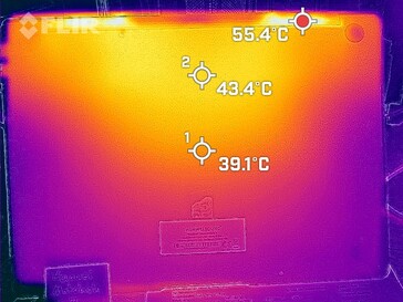 Temperature della superficie del fondo (stress test)