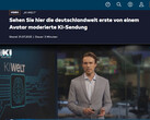 KI-Welt: Welt TV lancia il primo programma di notizie completamente prodotto dall'AI in Germania (Fonte: Welt TV)