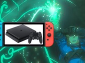 Si vocifera che la Super Switch, in grado di superare la potenza della PS4, potrebbe essere lanciata insieme a Breath of the Wild 2. (Fonte immagine: Nintendo/Sony - modificato)