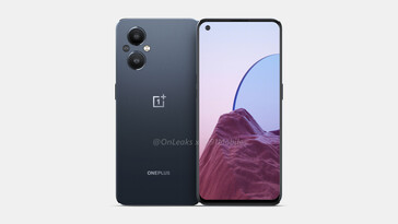 I rendering di OnePlus Nord N20 5G sono trapelati con un design piatto. (Fonte: 91mobiles e OnLeaks)