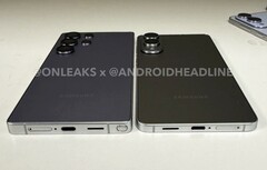 Il Samsung Galaxy S25 Edge è quasi il 30% più sottile del Galaxy S25 Ultra. (Fonte immagine: @OnLeaks / Android Headlines)