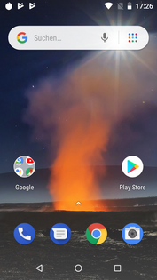 Nokia 1 homescreen