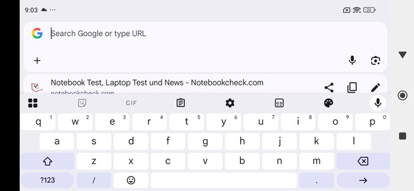 Paesaggio della tastiera