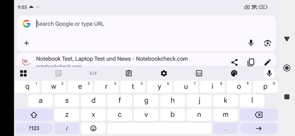 Paesaggio della tastiera