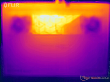 Test di sollecitazione delle temperature di superficie (in basso)