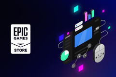 L'Epic Games Store, il cui logo è mostrato qui sopra, non indica se un gioco è stato sviluppato utilizzando l'IA. (Fonte: Epic Games)