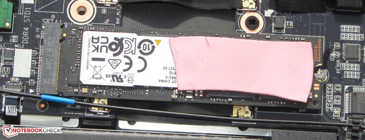 Un SSD NVMe è utilizzato come unità di sistema.