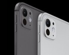 Apple iPad Pro M5 in nero spaziale e argento, che mostra il suo corpo sottile e la fotocamera posteriore singola. (Fonte immagine: Apple)