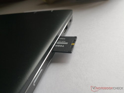 SD card completamente inserita