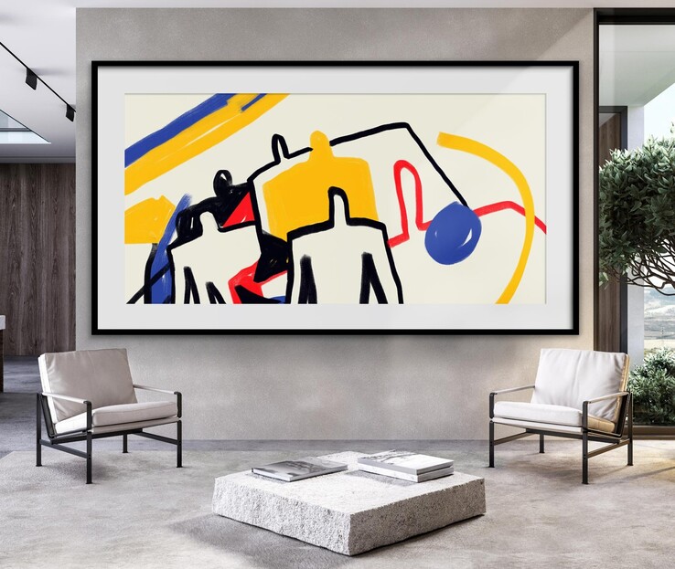 Il display LG Magnit Active Micro LED può mostrare una selezione di capolavori d'arte quando non viene utilizzato attivamente. (Fonte: LG)