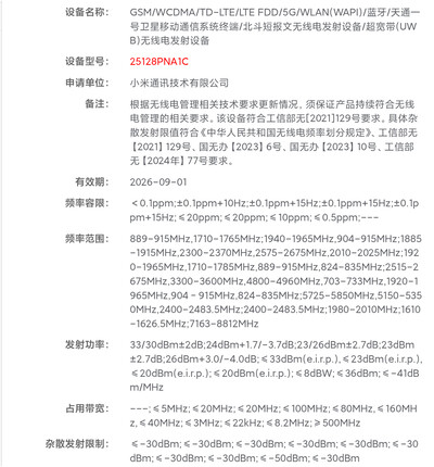 Lo Xiaomi 17 Ultra con il numero 25128PNA1C ha ottenuto una recente certificazione in Cina.