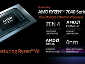 Alcuni processori Ryzen 7040 Phoenix-HS includeranno un motore AMD XDNA AI. (Fonte: AMD)