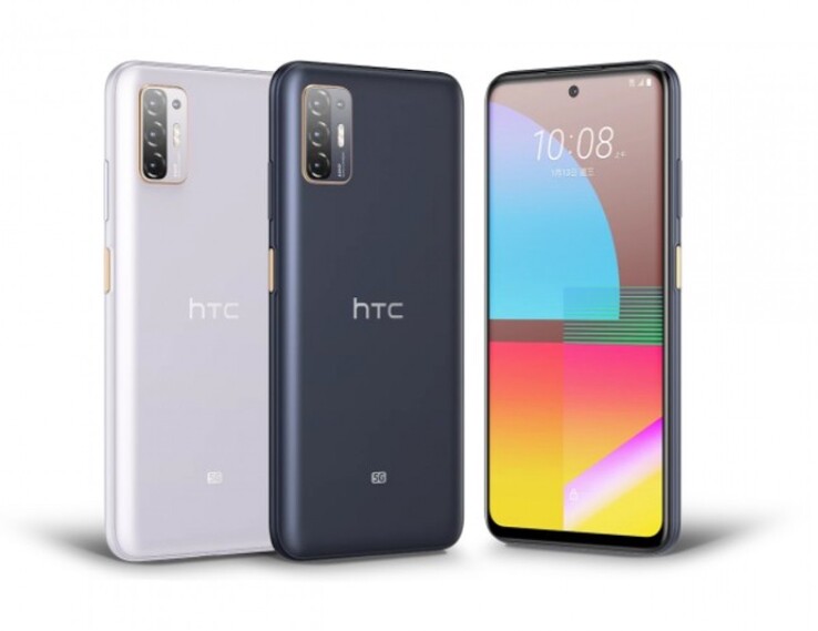Il Desire 21 Pro 5G nei due colori disponibili. (Fonte: HTC)