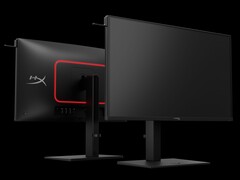 I monitor da gioco HyperX OMEN QD-OLED da 27 pollici mostrano il design anteriore e posteriore (Fonte: HP)