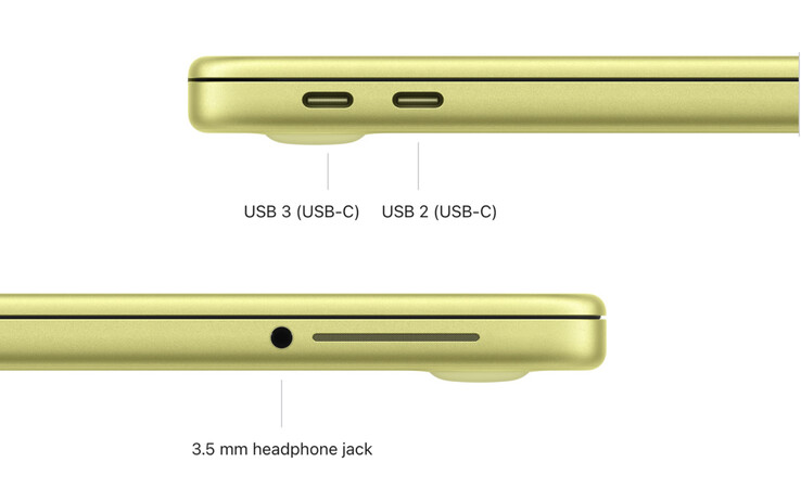 Il MacBook Neo non dispone di MagSafe e viene fornito con un adattatore di corrente da 20 W negli Stati Uniti.
