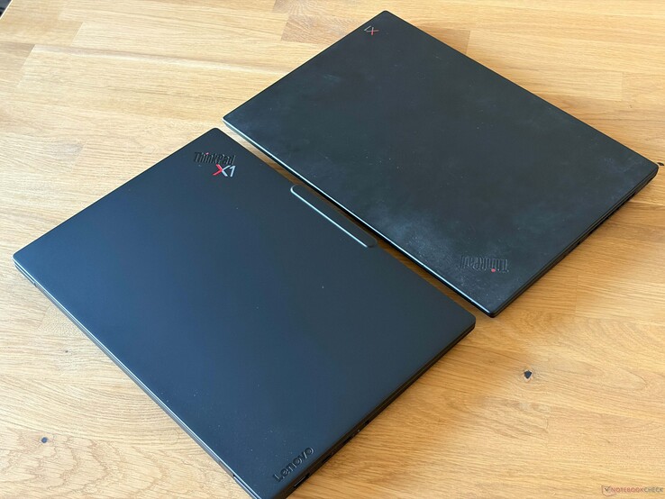X1 Carbon Gen 14 (a sinistra) vs. Gen 7 (a destra)