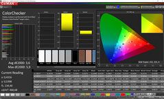 CalMAN ColorChecker (gamma di colore target sRGB)