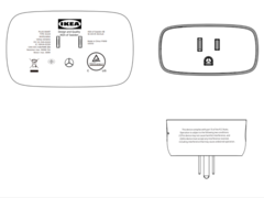 La spina intelligente IKEA SPELNING è apparsa in un deposito presso la FCC. (Fonte: FCC)