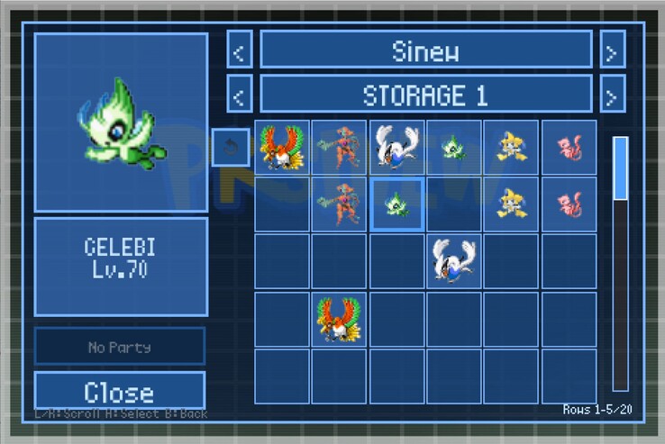 È possibile gestire fino a 2.400 Pokémon nell'app e inviarli ai giochi compatibili